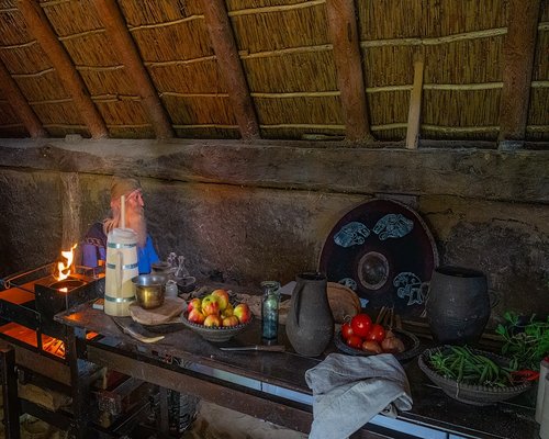 A warm domestic kitchen setting showcasing fresh cooking ingredients